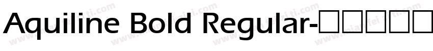 Aquiline Bold Regular字体转换